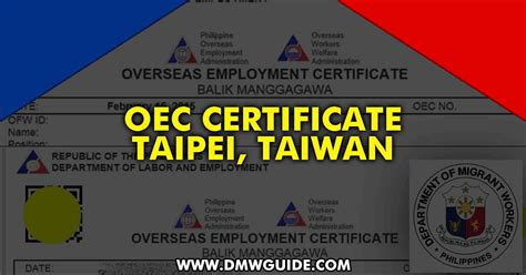 OEC Appointment Taipei Taiwan OFW Balik .